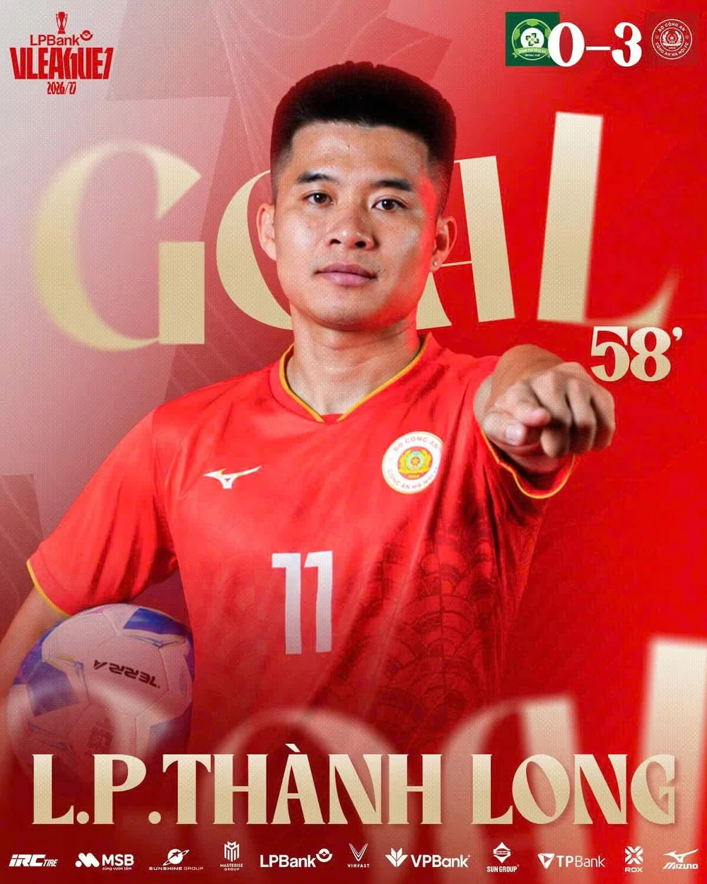 Đại thắng trên sân Đồng Nai, Công An Hà Nội độc chiếm ngôi đầu V-League với số điểm tuyệt đối - Ảnh 3.