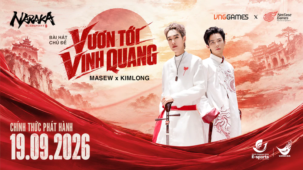 NARAKA: Bladepoint hợp tác với MASEW và KIMLONG ra mắt ca khúc cổ vũ ĐTQG tại ASIAD 2026 - Ảnh 1.