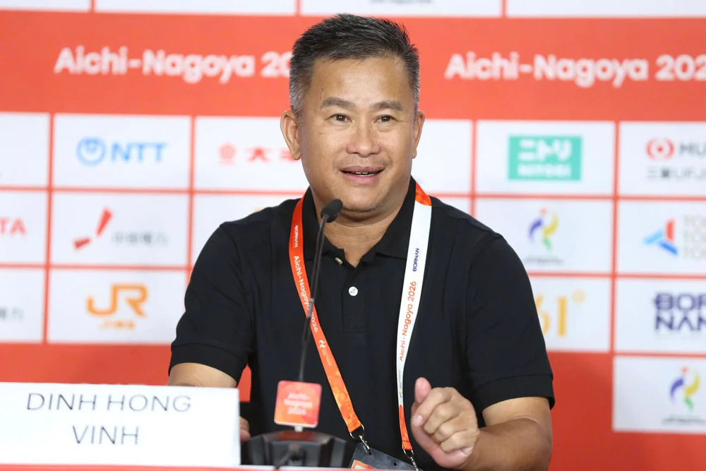 U23 Việt Nam vào tứ kết ASIAD 2026, HLV Đinh Hồng Vinh nói về khả năng gặp U23 Hàn Quốc hoặc Saudi Arabia - Ảnh 1. U23 Việt Nam vào tứ kết ASIAD 2026, HLV Đinh Hồng Vinh nói về khả năng gặp U23 Hàn Quốc hoặc Saudi Arabia - Ảnh 1.