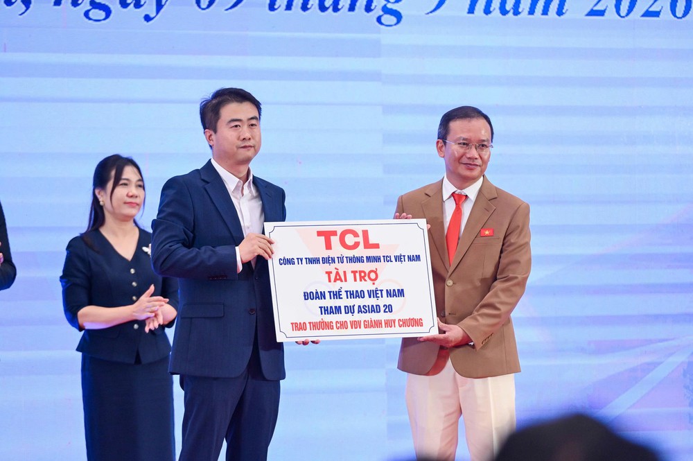 TCL tiếp sức Thể thao Việt Nam: Đồng hành từ hành trình đến từng dấu mốc huy chương tại ASIAD 2026 - Ảnh 1. TCL tiếp sức Thể thao Việt Nam: Đồng hành từ hành trình đến từng dấu mốc huy chương tại ASIAD 2026 - Ảnh 1.