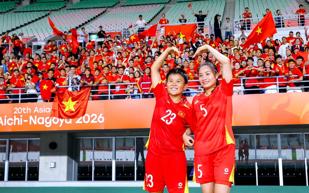 Thua sát nút Trung Quốc sau 120 phút, nữ Việt Nam rời ASIAD 2026 trong thế ngẩng cao đầu - Ảnh 8. Thua sát nút Trung Quốc sau 120 phút, nữ Việt Nam rời ASIAD 2026 trong thế ngẩng cao đầu - Ảnh 8.