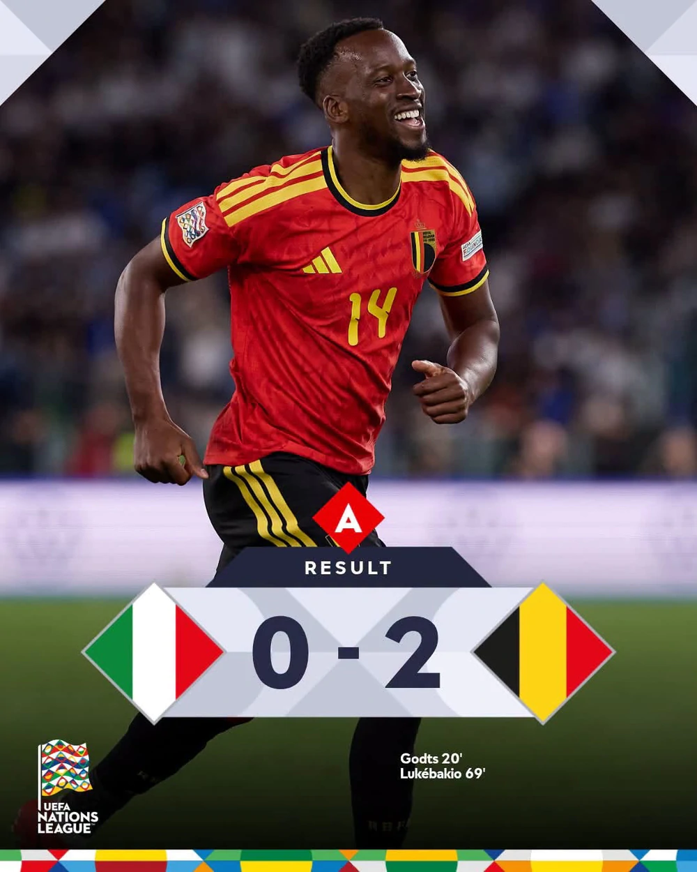 Nations League: Mbappe ghi bàn rồi chấn thương; ĐT Italy của Mancini thua Bỉ - Ảnh 1.