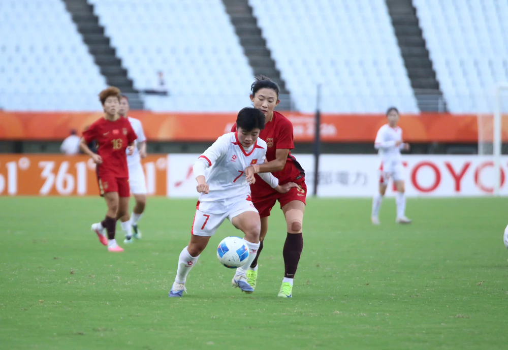 Thua sát nút Trung Quốc sau 120 phút, nữ Việt Nam rời ASIAD 2026 trong thế ngẩng cao đầu - Ảnh 3. Thua sát nút Trung Quốc sau 120 phút, nữ Việt Nam rời ASIAD 2026 trong thế ngẩng cao đầu - Ảnh 3.