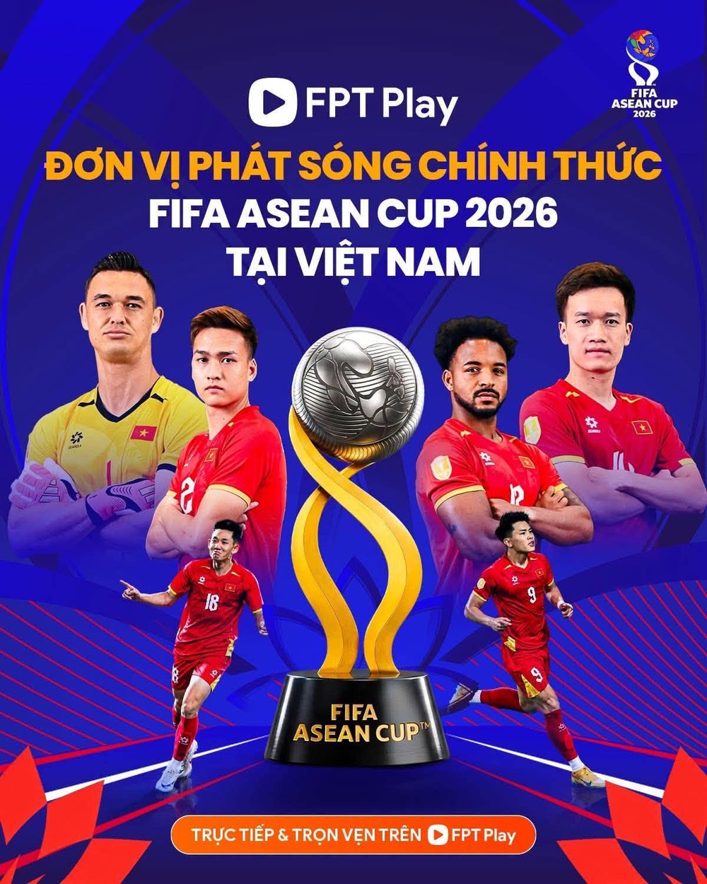 FPT Play chính thức có bản quyền FIFA ASEAN Cup 2026 - Ảnh 1. FPT Play chính thức có bản quyền FIFA ASEAN Cup 2026 - Ảnh 1.