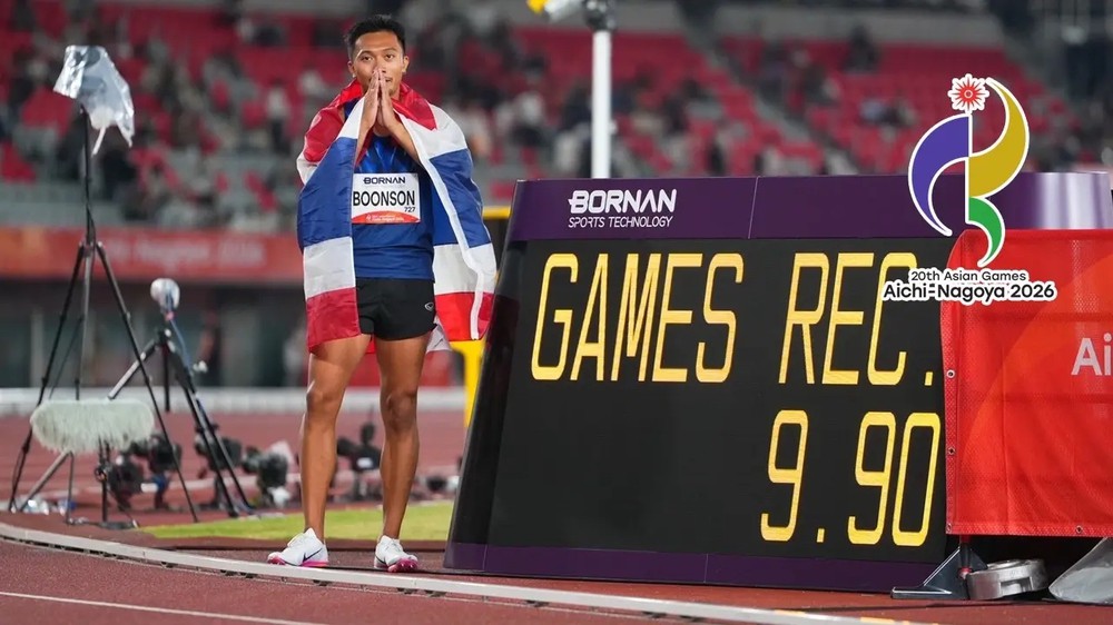 Thần đồng điền kinh Thái Lan giành HCV ở ASIAD 2026: 'Tôi tự hào khi trở thành VĐV chạy nhanh nhất châu Á' - Ảnh 1.