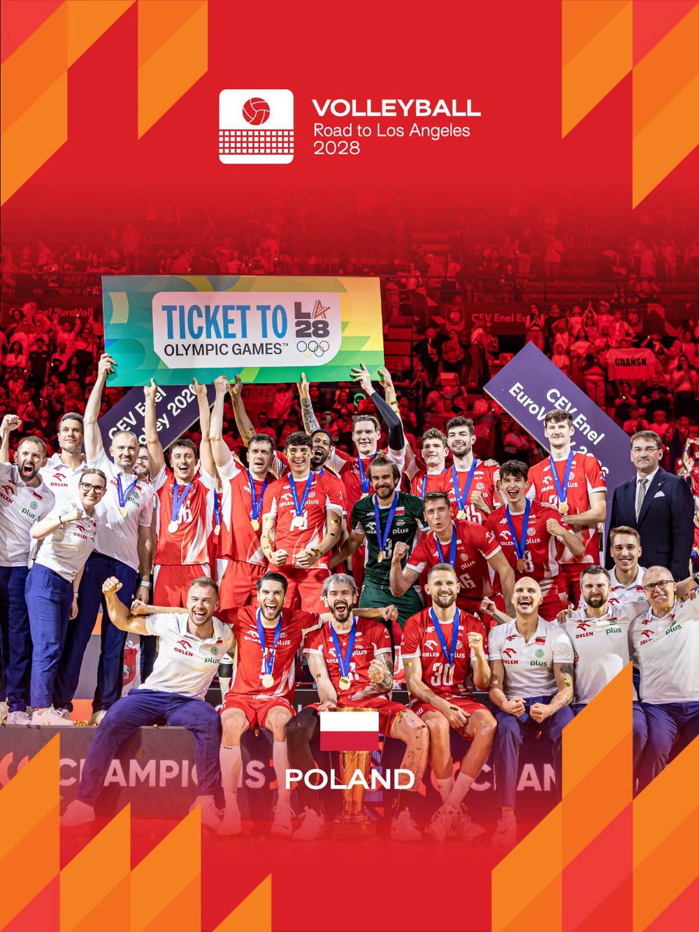 Ba Lan vô địch bóng chuyền nam châu Âu 2026. Ảnh: Volleyball World Ba Lan vô địch bóng chuyền nam châu Âu 2026. Ảnh: Volleyball World
