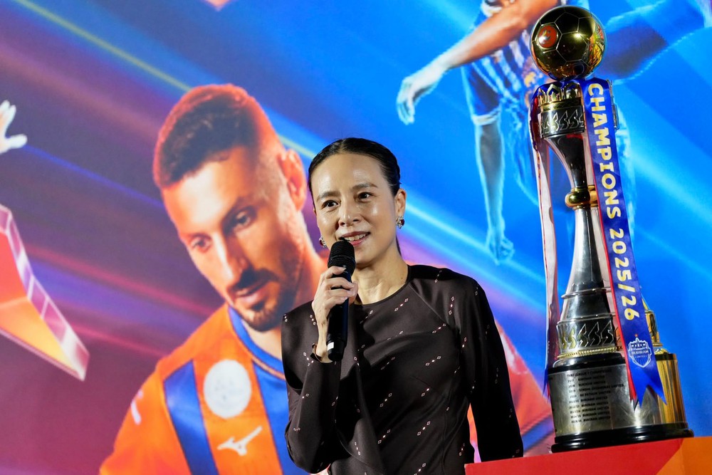 Madam Pang vui mừng khi Thái Lan vào chung kết FIFA ASEAN Cup 2026, tuyên bố hướng tới chức vô địch - Ảnh 1. Madam Pang vui mừng khi Thái Lan vào chung kết FIFA ASEAN Cup 2026, tuyên bố hướng tới chức vô địch - Ảnh 1.