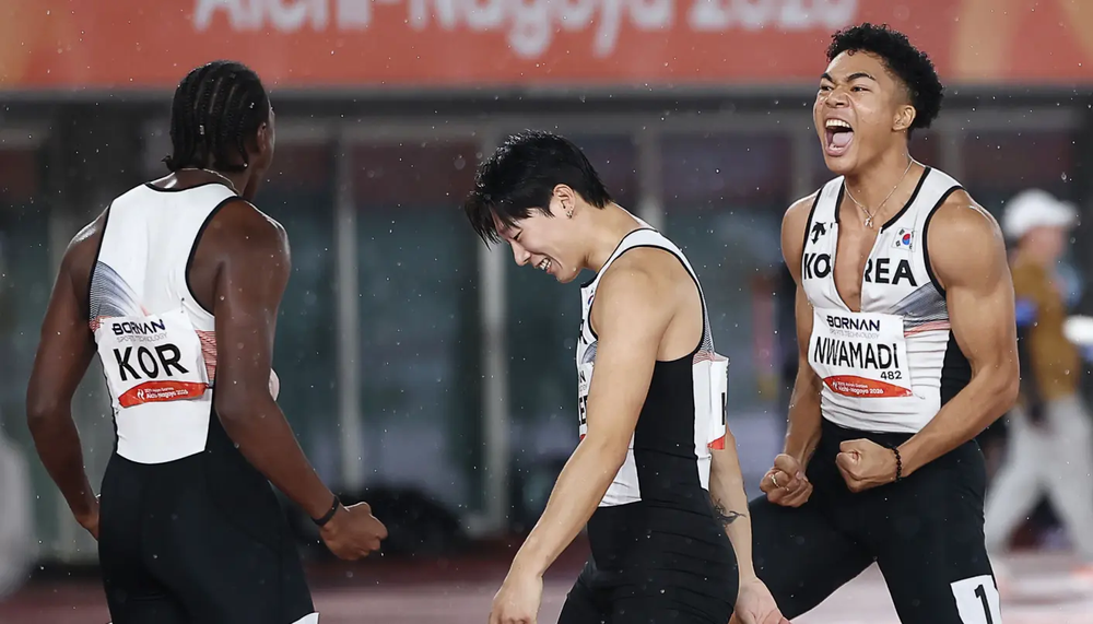 ASIAD 2026: Hàn Quốc trải qua phút hú vía, tưởng mất HCĐ tiếp sức 4x100m vì Thái Lan khiếu nại - Ảnh 1. ASIAD 2026: Hàn Quốc trải qua phút hú vía, tưởng mất HCĐ tiếp sức 4x100m vì Thái Lan khiếu nại - Ảnh 1.