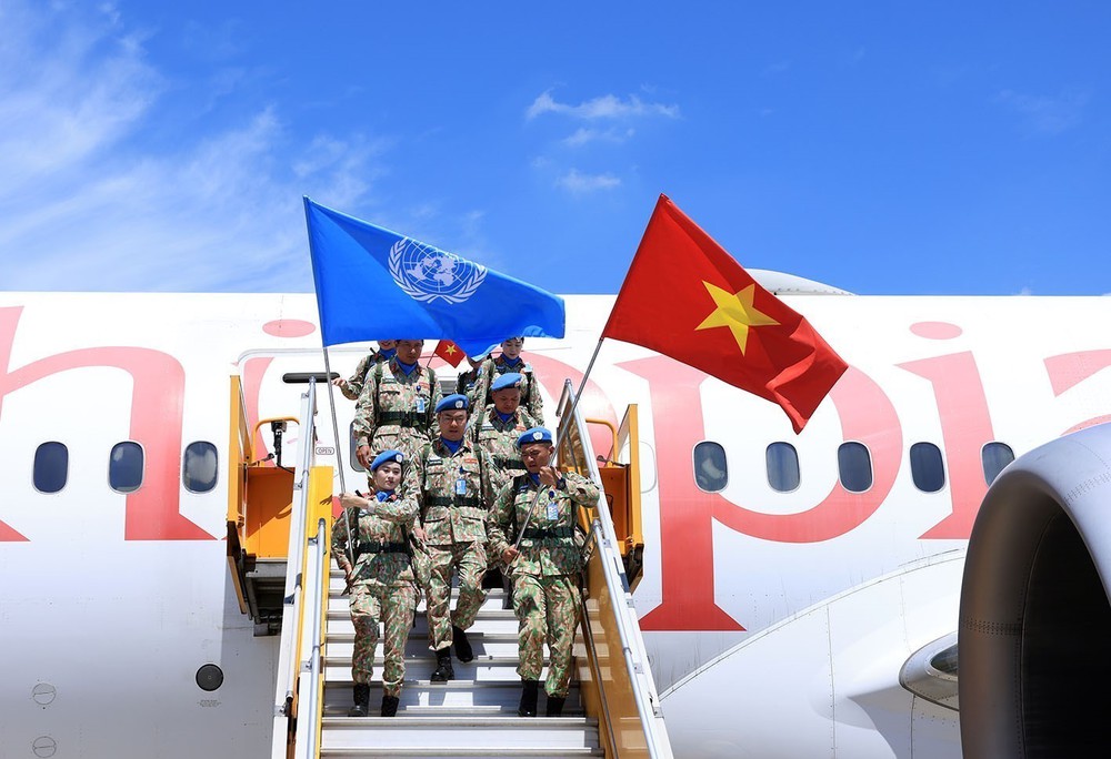 Đội Công binh số 4 hoàn thành xuất sắc nhiệm vụ gìn giữ hòa bình, về nước an toàn - Ảnh 1. Đội Công binh số 4 hoàn thành xuất sắc nhiệm vụ gìn giữ hòa bình, về nước an toàn - Ảnh 1.