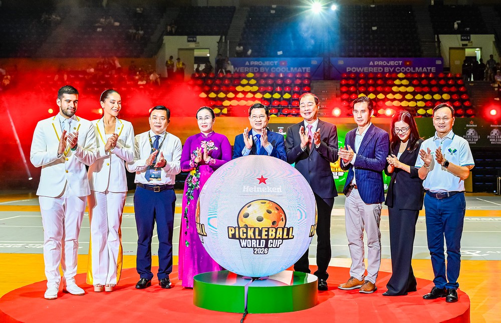 Heineken đồng hành cùng Pickleball World Cup 2026 xác lập 2 Guinness - Ảnh 1. Heineken đồng hành cùng Pickleball World Cup 2026 xác lập 2 Guinness - Ảnh 1.