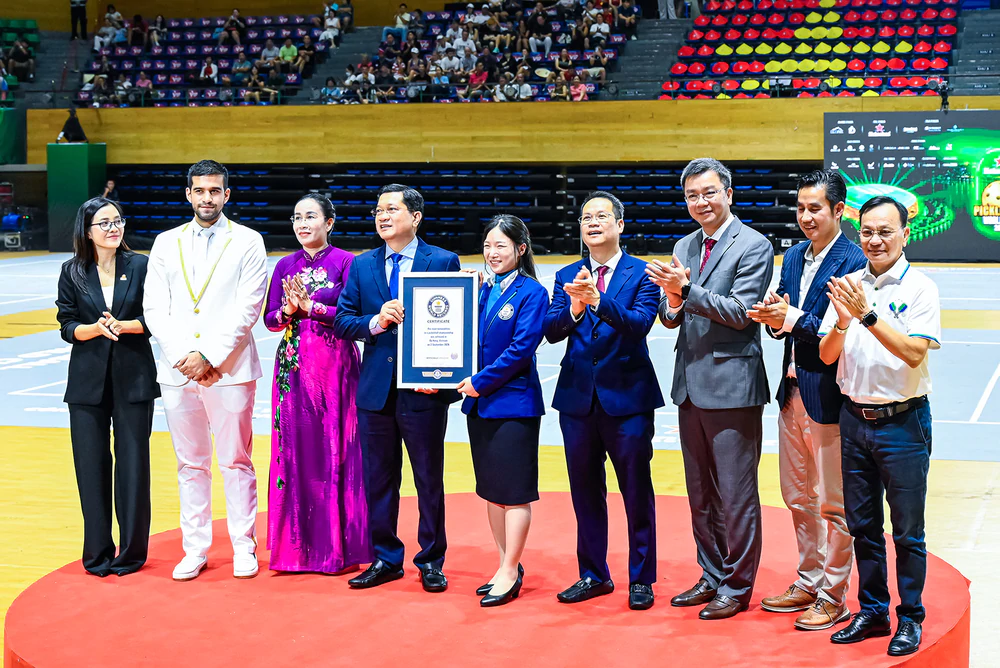 Heineken đồng hành cùng Pickleball World Cup 2026 xác lập 2 Guinness - Ảnh 2. Heineken đồng hành cùng Pickleball World Cup 2026 xác lập 2 Guinness - Ảnh 2.
