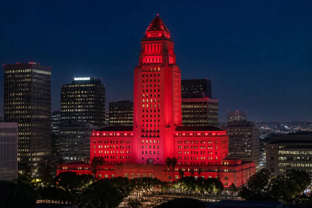 Los Angeles nhuộm đỏ trong "Tuần lễ BTS" - Ảnh 2. Los Angeles nhuộm đỏ trong "Tuần lễ BTS" - Ảnh 2.