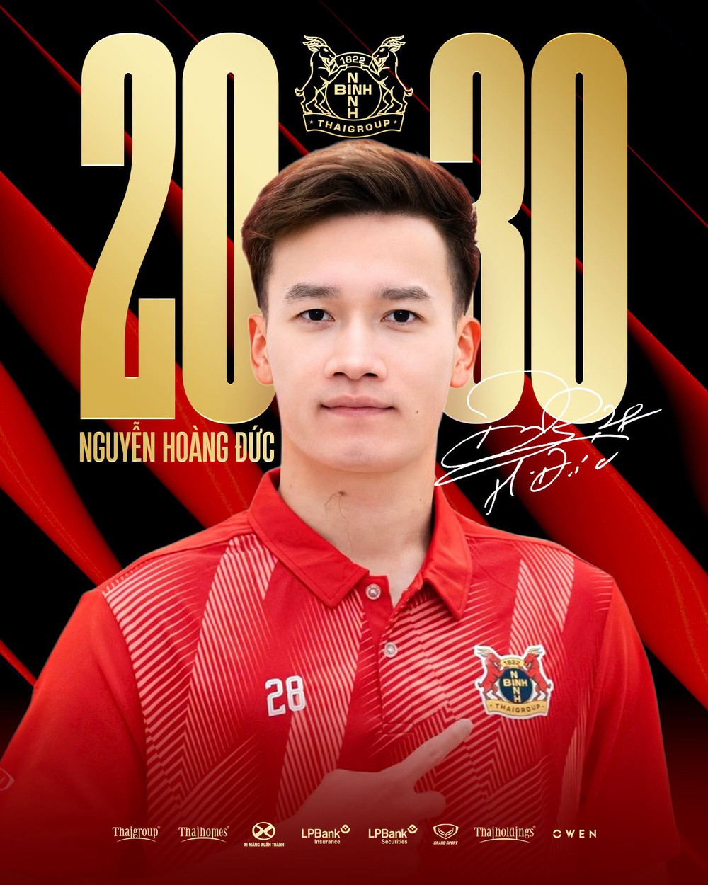 Hoàng Đức gia hạn với Ninh Bình đến 2030, vẫn rộng cửa xuất ngoại - Ảnh 1. Hoàng Đức gia hạn với Ninh Bình đến 2030, vẫn rộng cửa xuất ngoại - Ảnh 1.