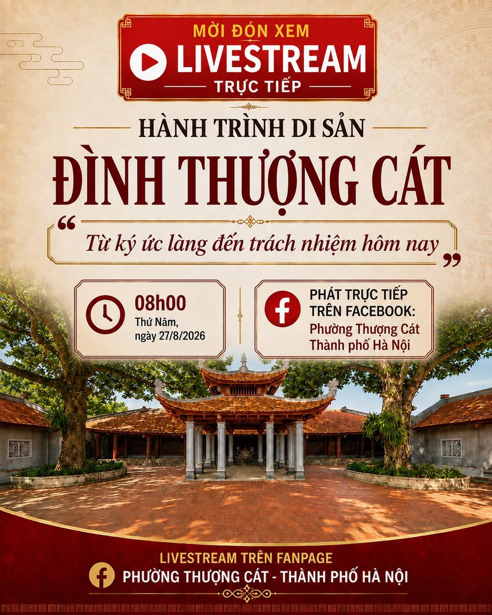 Di sản Hà Nội cùng "lên sóng" giữa 100 ngày chuyển đổi số (kỳ 2): Để người trẻ kể tiếp chuyện đình làng - Ảnh 1. Di sản Hà Nội cùng "lên sóng" giữa 100 ngày chuyển đổi số (kỳ 2): Để người trẻ kể tiếp chuyện đình làng - Ảnh 1.