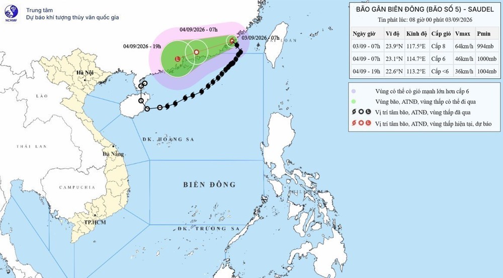 Tin cuối cùng về bão số 5 - Ảnh 1.
