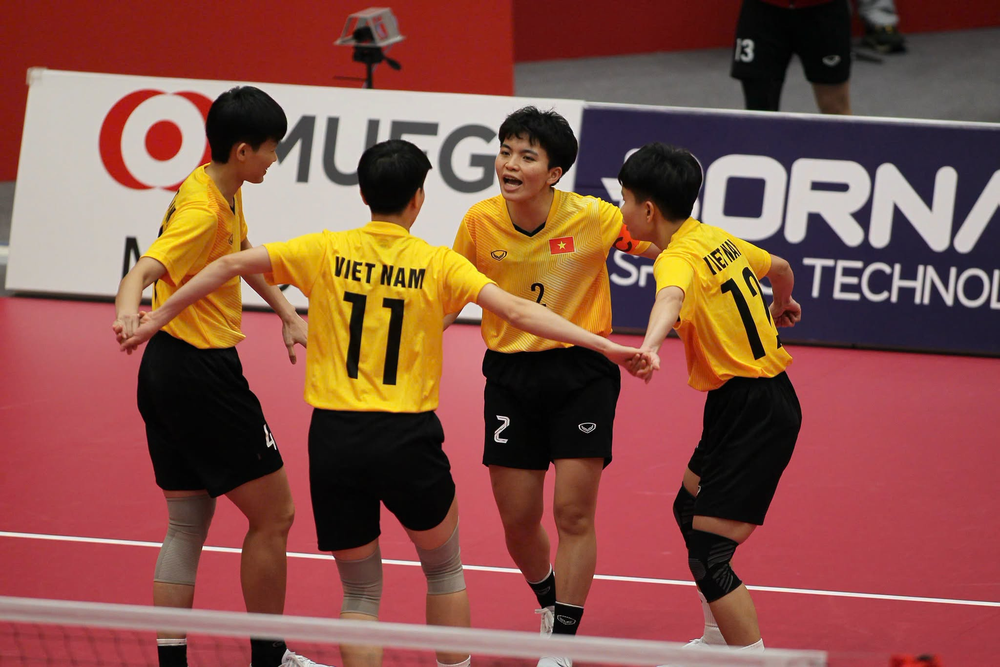 ASIAD 2026: Cầu mây 4 người của Việt Nam ra quân toàn thắng, đội nam ngược dòng nghẹt thở trước Myanmar - Ảnh 2.