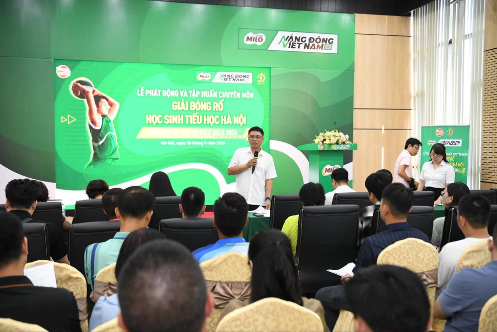 Khởi động Giải Bóng rổ học sinh Tiểu học Hà Nội 2026 - Ảnh 1.