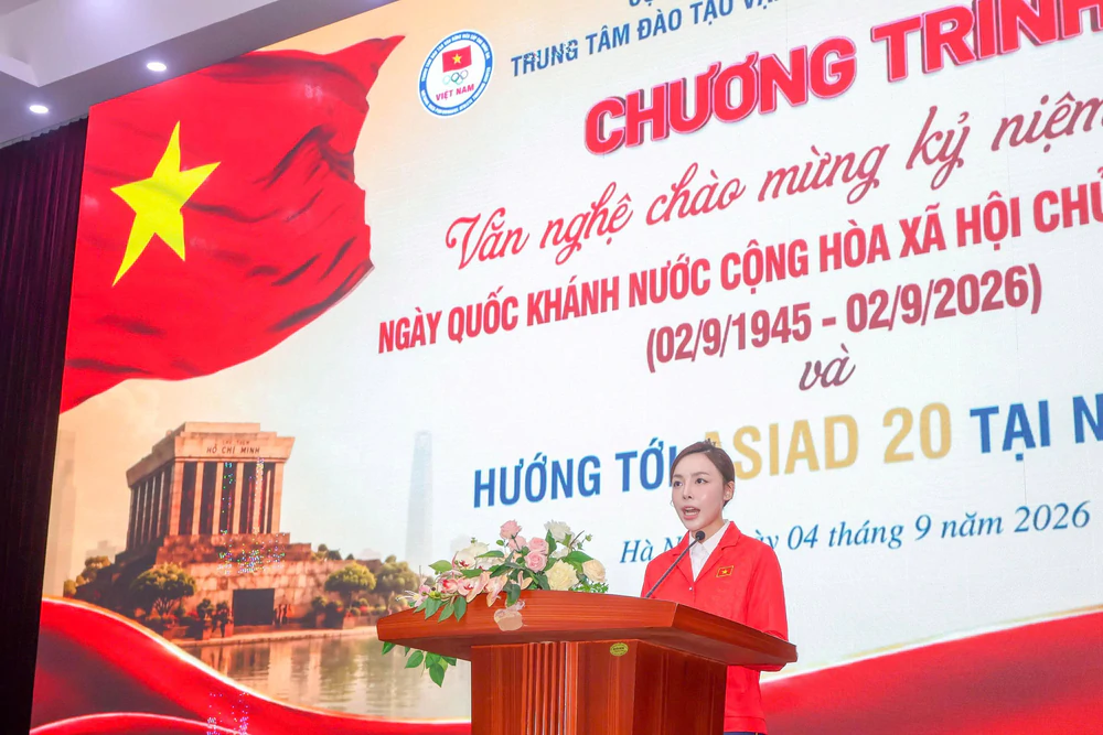 Đoàn Thể thao Việt Nam lên dây cót tinh thần trước ASIAD 2026 - Ảnh 2. Đoàn Thể thao Việt Nam lên dây cót tinh thần trước ASIAD 2026 - Ảnh 2.