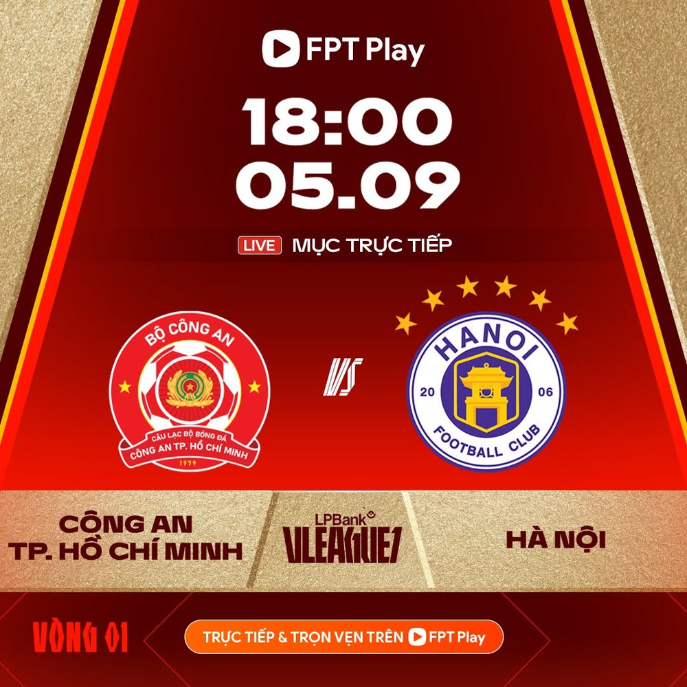 Link xem trực tiếp bóng đá CA TP.HCM vs Hà Nội FC 18h00 hôm nay, V-League 2026/27 - Ảnh 2.
