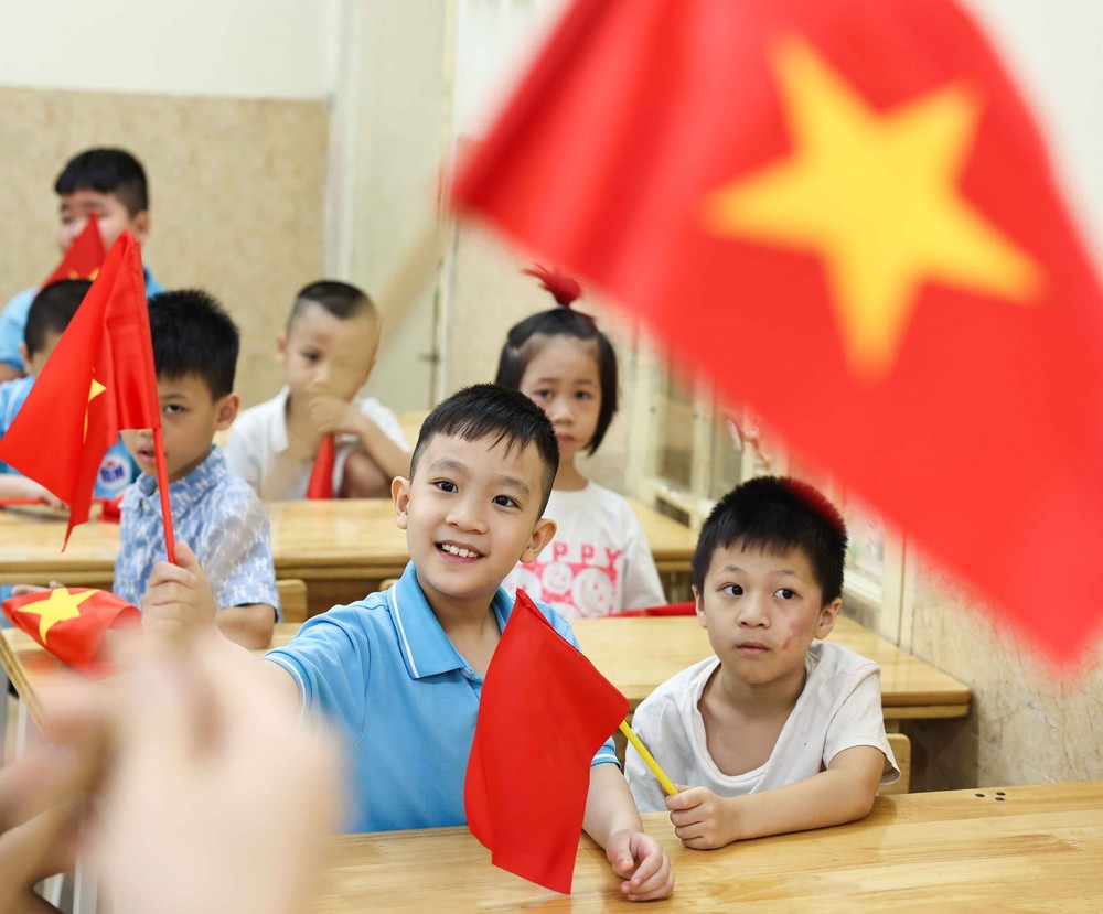 Cô, trò trường Tiểu học Bình Minh (Hà Nội) háo hức mong chờ Lễ khai giảng - Ảnh 3.