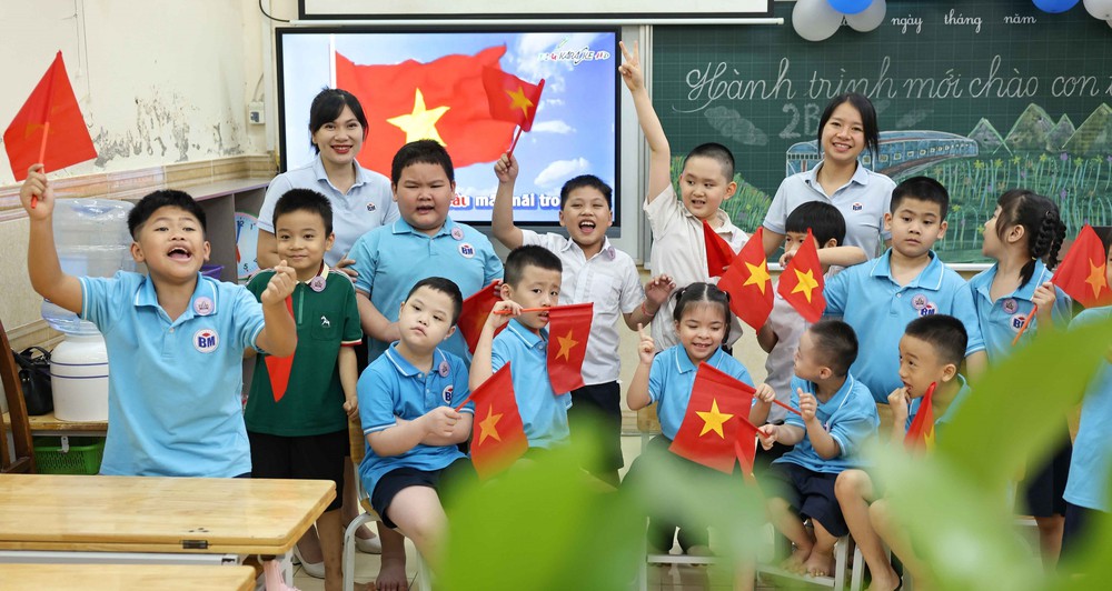 Cô, trò trường Tiểu học Bình Minh (Hà Nội) háo hức mong chờ Lễ khai giảng - Ảnh 4.