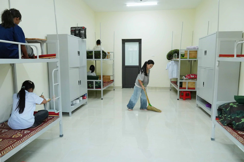 Cuộc sống của học sinh trường phổ thông nội trú liên cấp vùng biên giới Lai Châu - Ảnh 7. Cuộc sống của học sinh trường phổ thông nội trú liên cấp vùng biên giới Lai Châu - Ảnh 7.