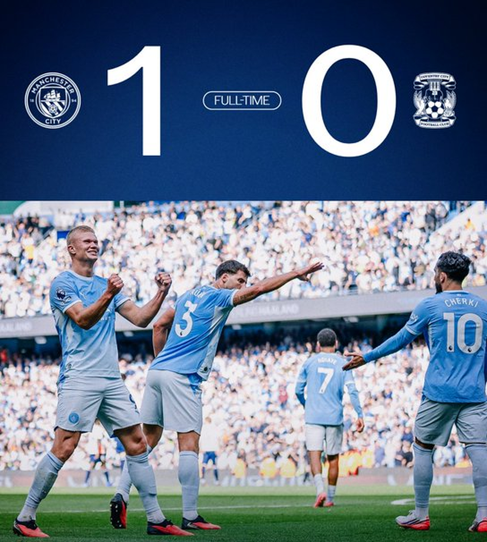 Haaland ghi bàn, Man City thắng tối thiểu tân binh của Premier League trong ngày Enzo ra mắt - Ảnh 1. Haaland ghi bàn, Man City thắng tối thiểu tân binh của Premier League trong ngày Enzo ra mắt - Ảnh 1.