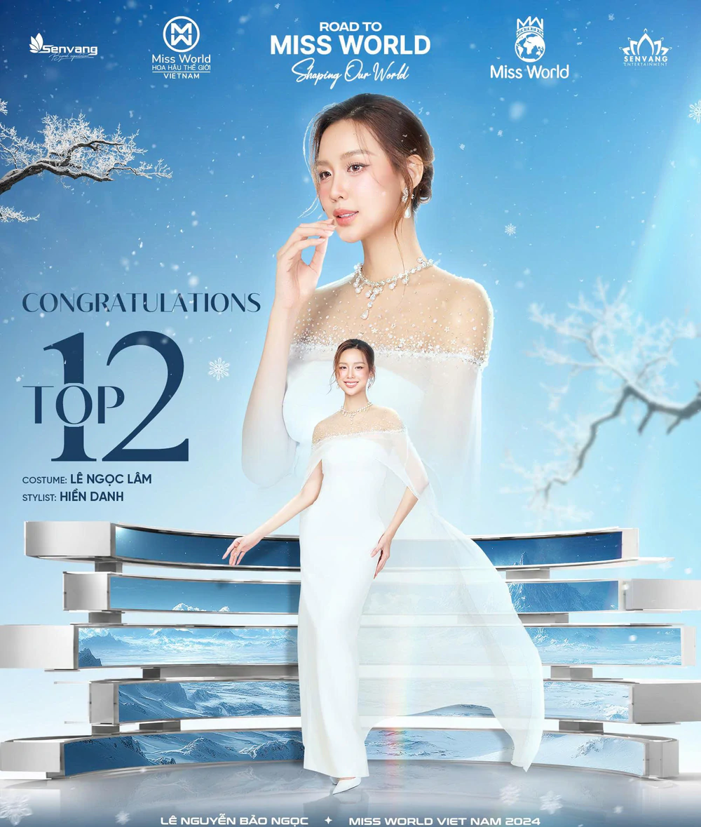 CẬP NHẬT: Hoa hậu Lê Nguyễn Bảo Ngọc vào Top 12 Miss World 2026  - Ảnh 1.