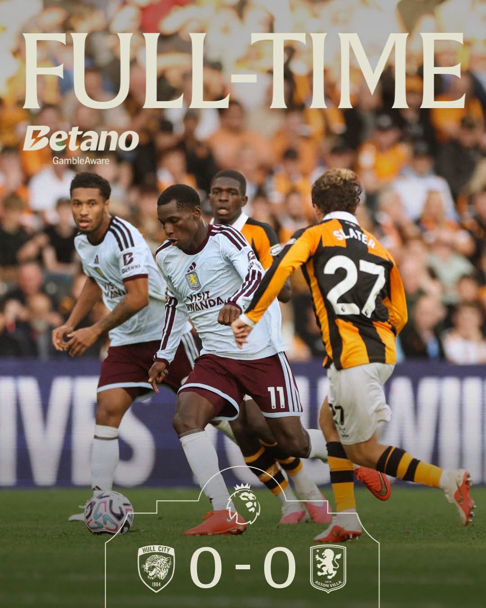 Aston Villa tiếp tục gây thất vọng khi bị Hull City cầm hòa 0-0, qua đó trải qua ba trận đầu tiên tại Premier League mùa này mà không ghi được bàn thắng nào. Ảnh: CLB Aston Villa Aston Villa tiếp tục gây thất vọng khi bị Hull City cầm hòa 0-0, qua đó trải qua ba trận đầu tiên tại Premier League mùa này mà không ghi được bàn thắng nào. Ảnh: CLB Aston Villa