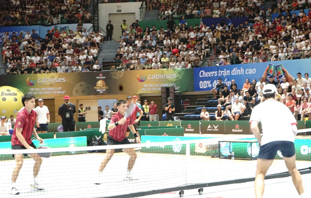 Đội tuyển pickleball Việt Nam không thể gây bất ngờ trước Mỹ ở chung kết World Cup 2026 - Ảnh 1. Đội tuyển pickleball Việt Nam không thể gây bất ngờ trước Mỹ ở chung kết World Cup 2026 - Ảnh 1.