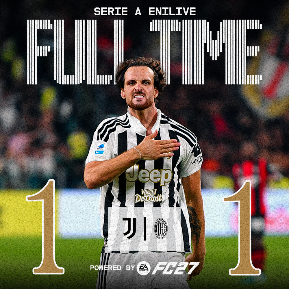 CLB Juventus hòa 1-1 AC Milan - Ảnh: CLB Juventus CLB Juventus hòa 1-1 AC Milan - Ảnh: CLB Juventus