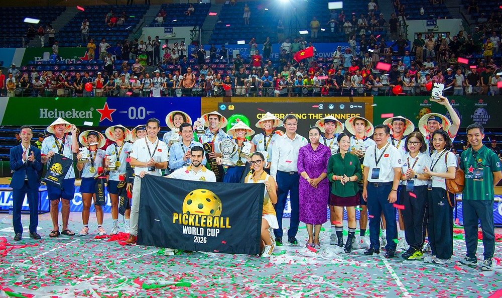 Đội tuyển Việt Nam chinh phục ngôi Á quân Heineken Pickleball World Cup 2026, tinh thần "Từ Fan Thành Bạn" lan tỏa - Ảnh 1. Đội tuyển Việt Nam chinh phục ngôi Á quân Heineken Pickleball World Cup 2026, tinh thần "Từ Fan Thành Bạn" lan tỏa - Ảnh 1.