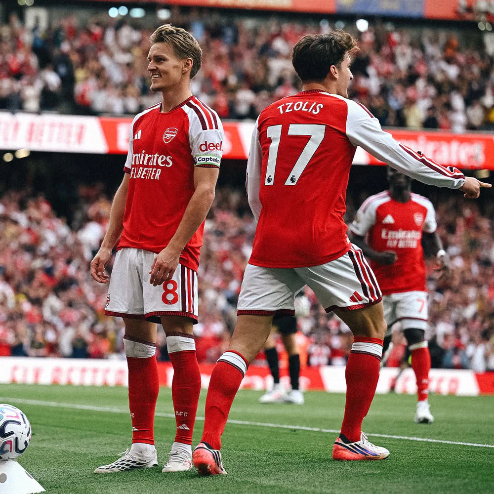 Arsenal được siêu máy tính đánh giá là ứng viên vô địch số 1 ở Champions League mùa này. Ảnh: CLB Arsenal