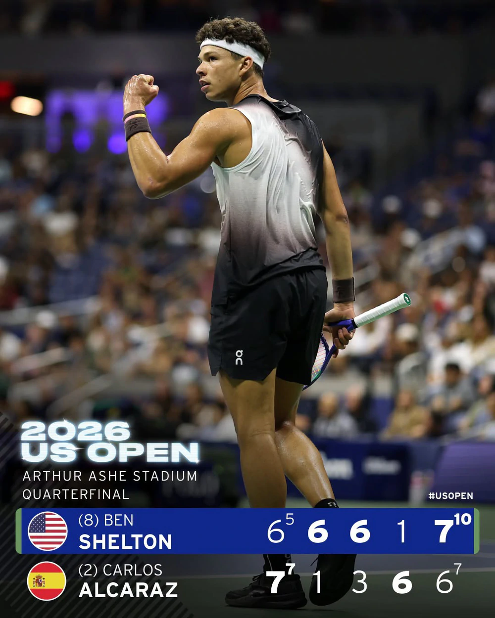 Kết quả US Open 2026 hôm nay 9/9: Carlos Alcaraz bị loại - Ảnh 1. Kết quả US Open 2026 hôm nay 9/9: Carlos Alcaraz bị loại - Ảnh 1.