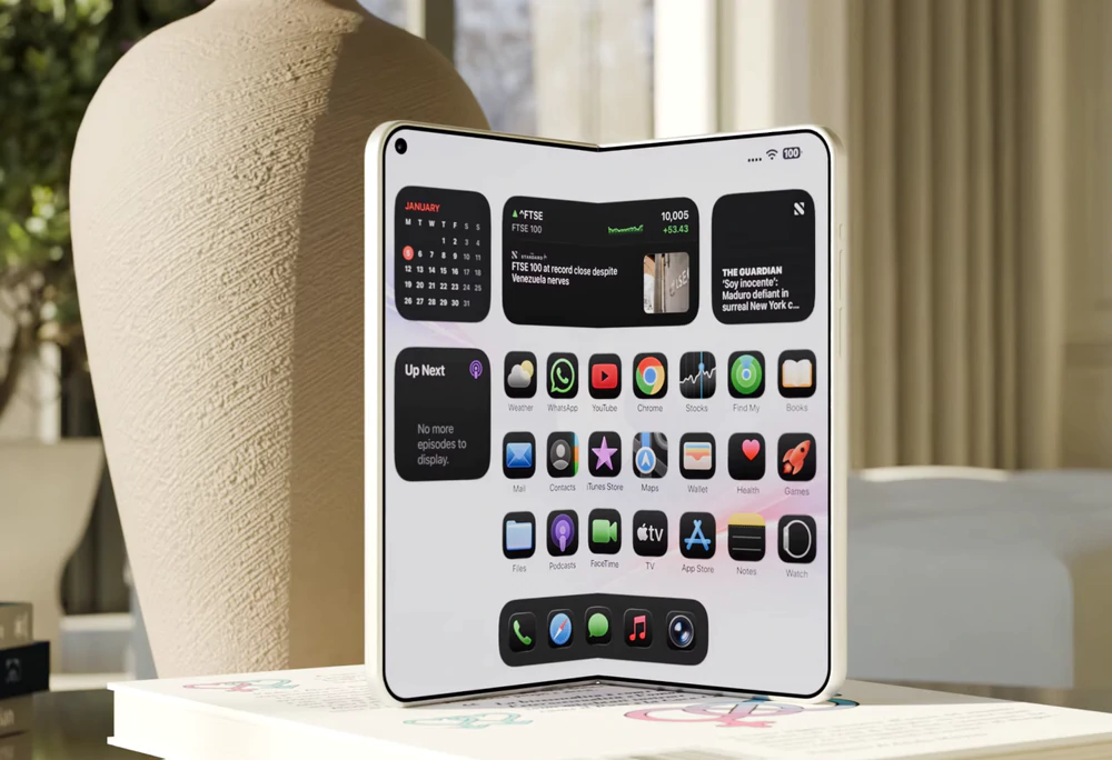 Apple ra mắt "vũ khí" mới iPhone màn hình gập cùng iPhone 18 - Ảnh 9. Apple ra mắt "vũ khí" mới iPhone màn hình gập cùng iPhone 18 - Ảnh 9.