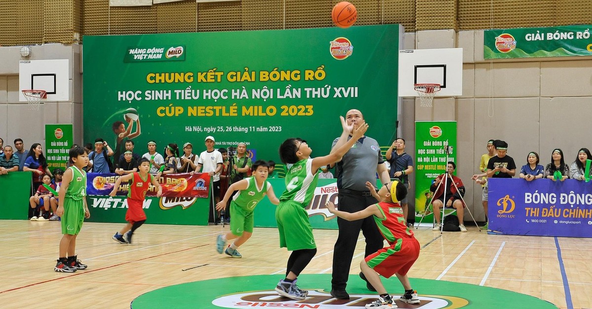 Kết thúc giải bóng rổ học sinh Tiểu học Hà Nội