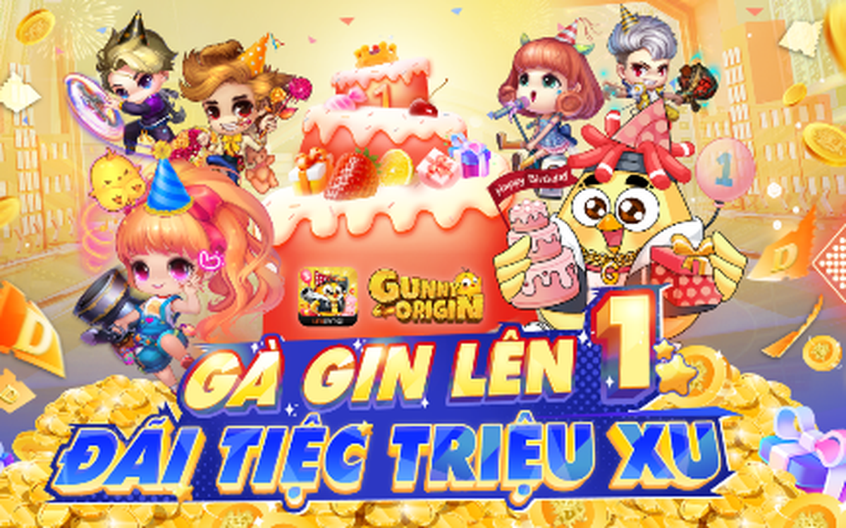 Gunny Origin mừng sinh nhật 1 tuổi đãi tiệc triệu Xu