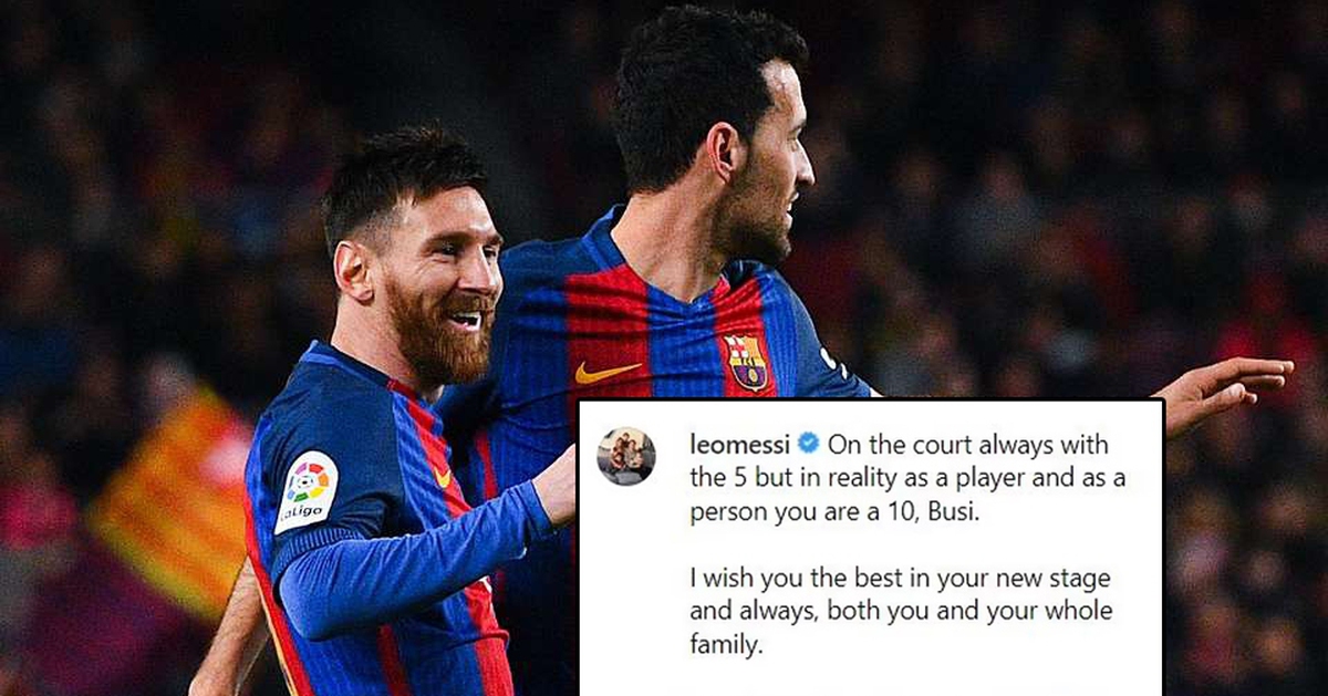 Messi gửi lời tri ân xúc động Busquets, rộ tin sắp tái hợp tại 'đại gia ...