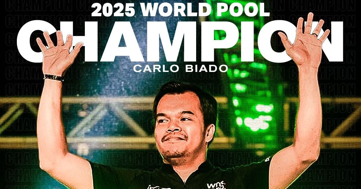 Thắng kịch tính cơ thủ số một thế giới, 'Hắc hổ' Carlo Biado vô địch ...