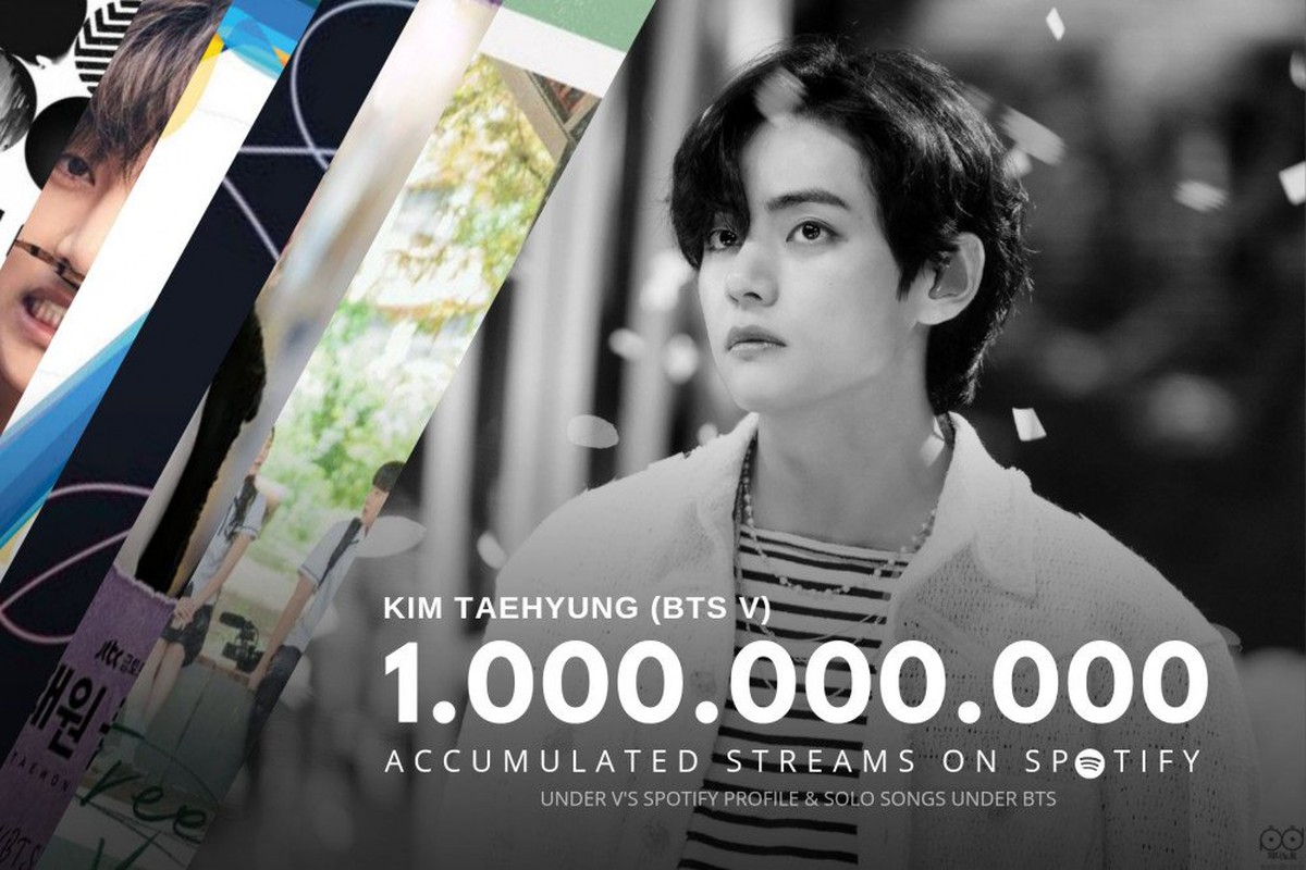 V BTS vượt ngưỡng 1 tỷ lượt stream trên Spotify mà không có album hay ...
