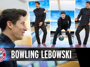 Lewandowski trổ tài ném bowling giỏi như ghi bàn
