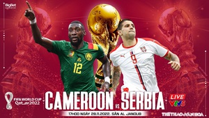 VIDEO bàn thắng trận Cameroon 3-3 Serbia: Rượt đuổi tỷ số ngoạn mục