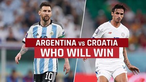 Máy tính dự đoán tỉ số trận bán kết Argentina vs Croatia