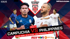 Nhận định trận đấu Campuchia vs Philippines (17h00, 20/12) AFF Cup 2022