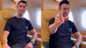 Ronaldo và bạn gái 'khoe' nhẫn kim cương 20 carat khi đến Saudi Arabia