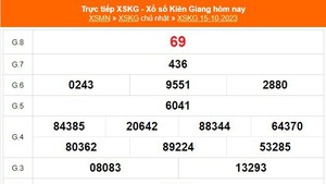 XSKG 15/10, trực tiếp kết quả xổ số Kiên Giang hôm nay 15/10/2023, XSKG ngày 15 tháng 10