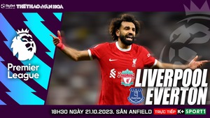Nhận định bóng đá Liverpool vs Everton (18h30, 21/10), vòng 9 giải Ngoại hạng Anh