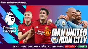 Nhận định MU vs Man City (22h30 hôm nay 29/10), vòng 10 Ngoại hạng Anh
