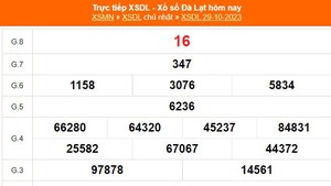 XSDL 29/10, kết quả xổ số Đà Lạt hôm nay 29/10/2023, XSDL ngày 29 tháng 10