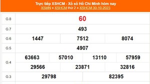 XSHCM 30/10, XSTP, kết quả xổ số Hồ Chí Minh hôm nay 30/10/2023, trực tiếp XSHCM ngày 30/10